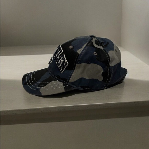 True Religion Rare Men’s Adjustable Baseball Cap. Blue Camouflage. - Picture 2 of 4